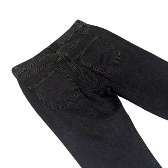 AGOLDE x REVOLVE Lana Slice mid rise black decent Relaxed Straight Leg Jeans - Picture 7 of 12